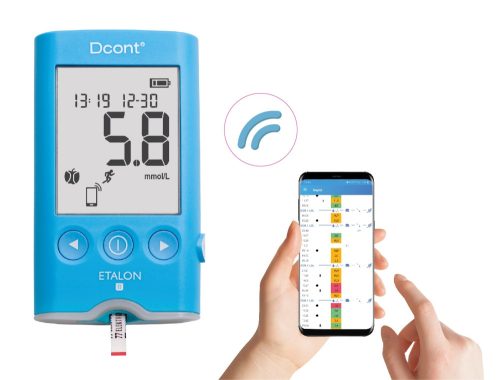  D-CONT ETALON B VÉRCUKORSZINTMÉRŐ KÉSZÜLÉK bluetooth kapcsolattal