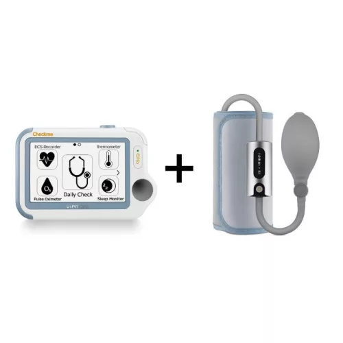CheckMe Pro Holter / Öndiagnosztikai 24 órás EKG Holter + ajándék Airbp2 vérnyomásmérő