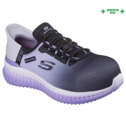   Skechers TILIDO - OMBRAY S1 PL SR ESD fekete/lila női cipő,  munkacipő 36-41