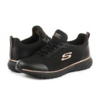 Skechers fekete arany női cipő, munkavédelmi 35-42