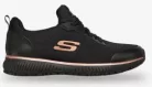 Skechers fekete arany női cipő, munkavédelmi 35-42