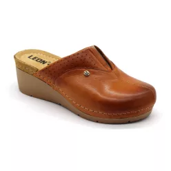 Leon Comfortstep 1002 barna női bőr papucs 36-39
