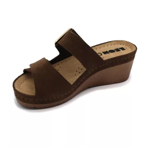Leon Comfortstep 1110 barna női bőr papucs 36-41