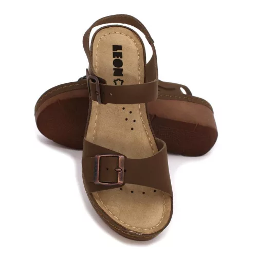 Leon Comfortstep 1130 női barna szandál 36-41
