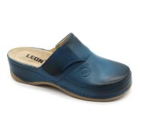   Leon Comfortstep 2019 kék női bőr papucs kivehető talpbetéttel 36-41