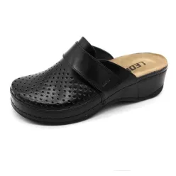   Leon Comfortstep 2022 női fekete klumpa kivehető talpbetéttel 36, 37