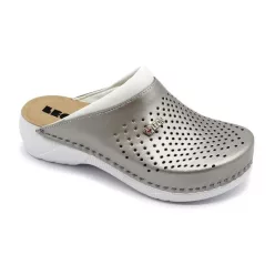 Leon Comfortstep 3400 pezsgő bőr női klumpa 38