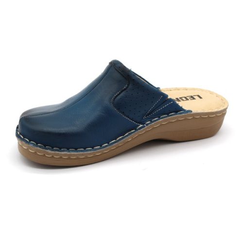 Leon Comfortstep 360 kék női bőr klumpa 36-42