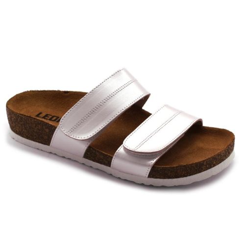 0Ft kiszállítás! Leon Comfortstep 4000 női perla papucs 35-42 -Birkenstockhoz hasonlatos talppal