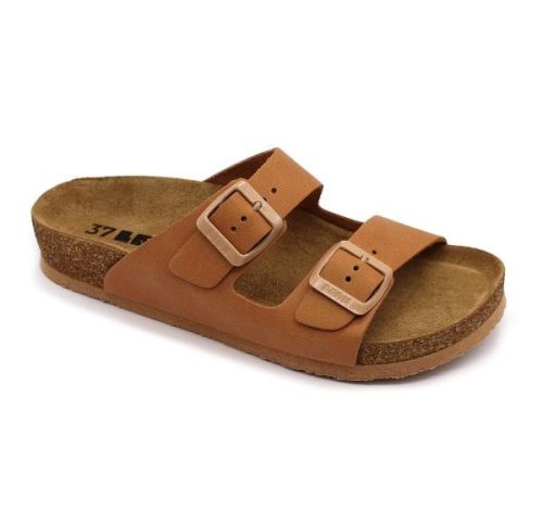 0Ft kiszállítás! Leon Comfortstep 4010 női barna Orlando papucs 37-40 -Birkenstockhoz hasonlatos talppal