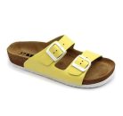 0Ft kiszállítás! Leon Comfortstep 4010 női sárga papucs 36-41 -Birkenstockhoz hasonlatos talppal