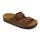 0Ft kiszállítás! Leon Comfortstep 4010 női  barna velúr papucs 36-39 -Birkenstockhoz hasonlatos talppal