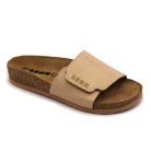 0Ft kiszállítás! Leon Comfortstep 4022 bézs női bőr papucs 35-41 -Birkenstockhoz hasonlatos talppal