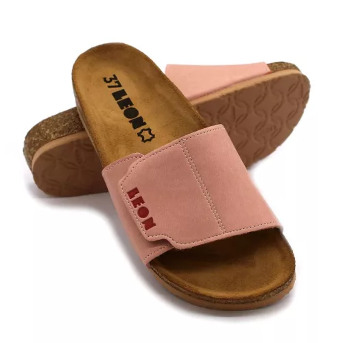 Leon Comfortstep 4022 rose--R női bőr papucs 36-41 -Birkenstockhoz hasonlatos talppal