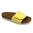 0Ft kiszállítás! Leon Comfortstep 4022 sárga női bőr papucs 35-41 -Birkenstockhoz hasonlatos talppal