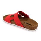 0Ft kiszállítás! Leon Comfortstep 4051 piros női bőr papucs 35-41 - Birkenstockhoz hasonlatos talppal