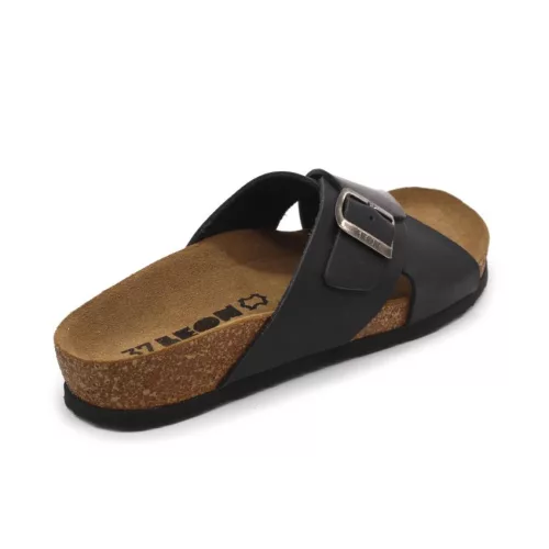 Leon Comfortstep 4053 fekete orlando női bőr papucs 36-41- Birkenstockhoz hasonlatos talppal