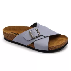   Leon Comfortstep 4053 kék orlando női bőr papucs 35-42- Birkenstockhoz hasonlatos talppal