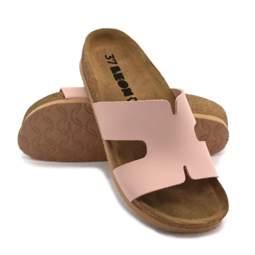 Leon Comfortstep 4054 rose női bőr papucs 36-41 -Birkenstockhoz hasonlatos talppal