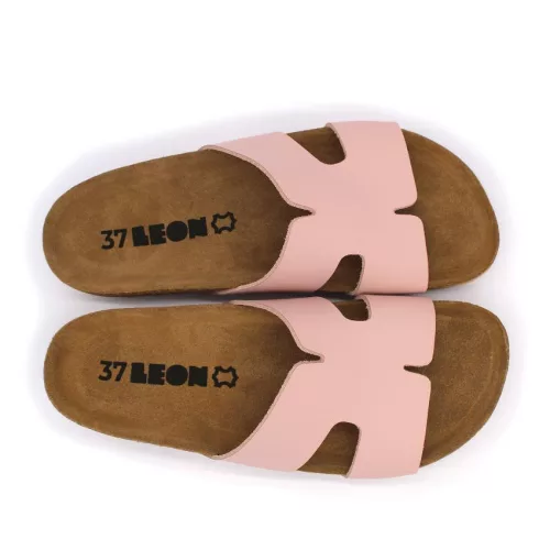 Leon Comfortstep 4054 rose női bőr papucs 36-41 -Birkenstockhoz hasonlatos talppal