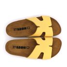 0Ft kiszállítás! Leon Comfortstep 4054 sárga női bőr papucs 36-41 -Birkenstockhoz hasonlatos talppal