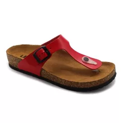 Leon Comfortstep 4080 piros NŐI BŐR PAPUCS 36, 37