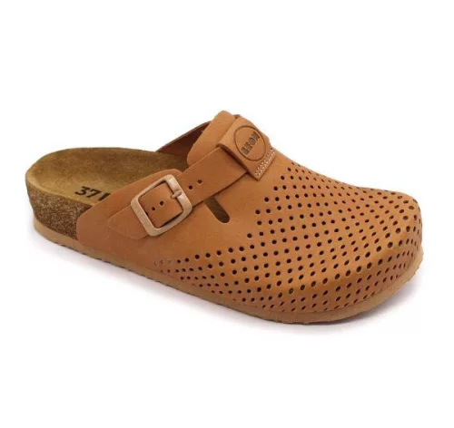 Leon Comfortstep 4250 barna-R bőr klumpa 36, 38-41 -Birkenstockhoz hasonlatos talppal