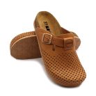 0Ft kiszállítás! Leon Comfortstep 4250 barna bőr klumpa 36-41-Birkenstockhoz hasonlatos talppal