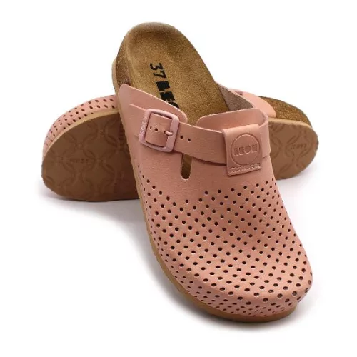 Leon Comfortstep 4250 rose bőr klumpa 36-41-Birkenstockhoz hasonlatos talppal