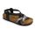 Leon Comfortstep 4305 fekete női bőr szandál 36-39- Birkenstockhoz hasonlatos talppal