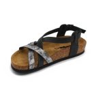 Leon Comfortstep 4305 fekete női bőr szandál 36-39- Birkenstockhoz hasonlatos talppal