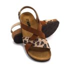 Leon Comfortstep 4306 barna női bőr szandál 36-41- Birkenstockhoz hasonlatos talppal