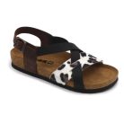 Leon Comfortstep 4306 fekete női bőr szandál 36-41- Birkenstockhoz hasonlatos talppal
