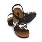 Leon Comfortstep 4306 fekete női bőr szandál 36-41- Birkenstockhoz hasonlatos talppal