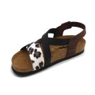 Leon Comfortstep 4306 fekete női bőr szandál 36-41- Birkenstockhoz hasonlatos talppal