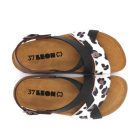 Leon Comfortstep 4306 fekete női bőr szandál 36-41- Birkenstockhoz hasonlatos talppal