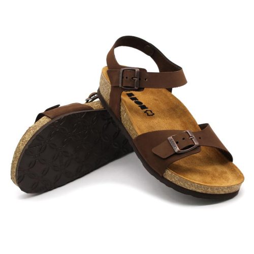 Leon Comfortstep 4307 barna női bőr szandál 37-41- Birkenstockhoz hasonlatos talppal