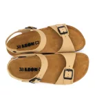 Leon Comfortstep 4307 bézs női bőr szandál 35-42- Birkenstockhoz hasonlatos talppal