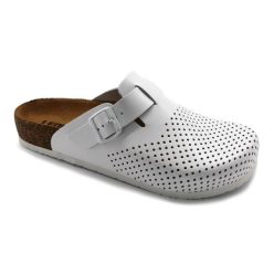   Leon Comfortstep 4700 fehér férfi bőr klumpa 42-47 -Birkenstockhoz hasonlatos talppal
