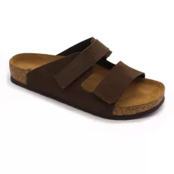   Leon Comfortstep 4704 barna férfi bőr papucs 42-47  anatómiai talppal