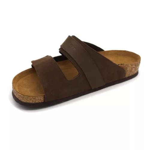 Leon Comfortstep 4704 barna férfi bőr papucs 42-47  anatómiai talppal