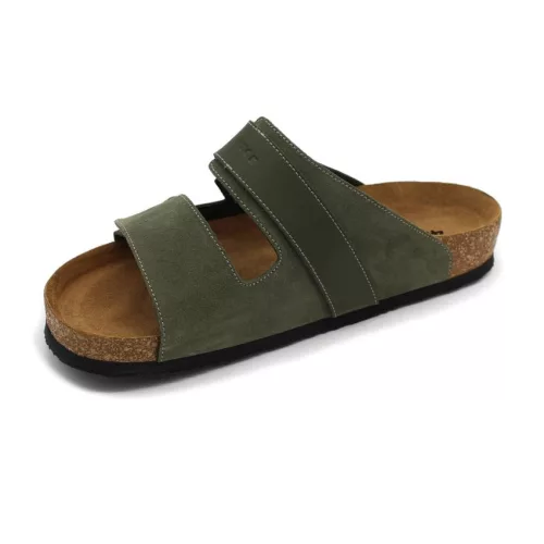 Leon Comfortstep 4704 zöld férfi bőr papucs anatómiai talppal 42-47