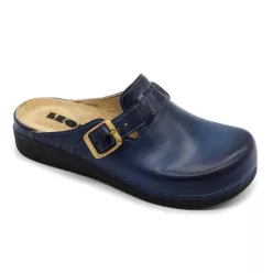   Leon Comfortstep 5000 kék női bőr klumpa kivehető talpbetéttel 36-41