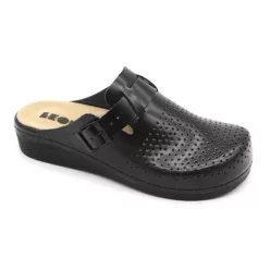   Leon Comfortstep 5001 fekete női bőr klumpa kivehető talpbetéttel 36