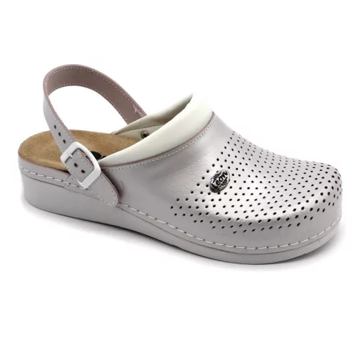 Leon Comfortstep 5002 perla női bőr klumpa kivehető talpbetéttel 36-41 (munkavédelmi)