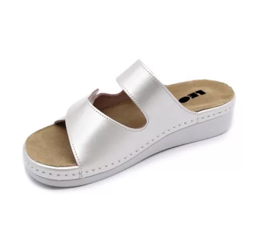 Leon Comfortstep 5011 női bőr perla papucs kivehető talpbetéttel 36-41