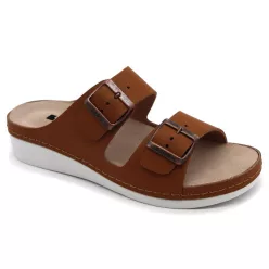 Leon Comfortstep 5012 barna női bőr papucs 36-39, 41