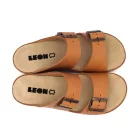 Leon Comfortstep 5012 barna-R női bőr papucs 37-40