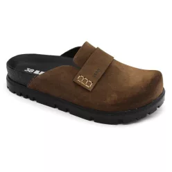   Leon Comfortstep 6001 barna női bőr klumpa 36-41- Birkenstockhoz hasonlatos talppal