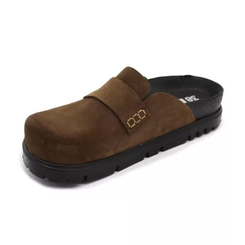 Leon Comfortstep 6001 barna női bőr klumpa 36-41- Birkenstockhoz hasonlatos talppal